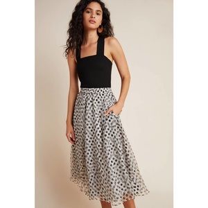 Anthropologie Dhruv Kapoor Kimmi A-Line Midi Skirt